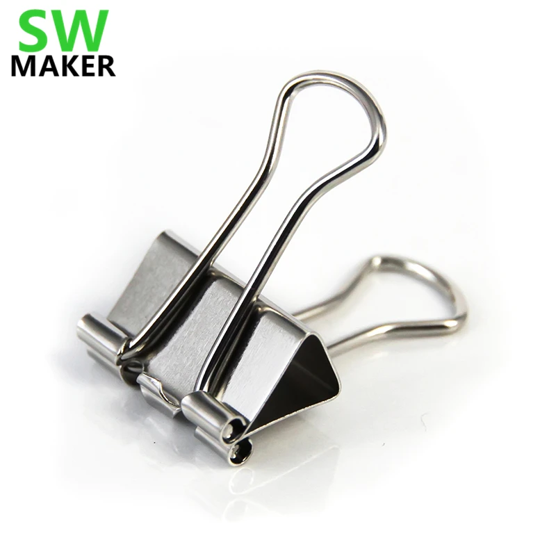 

19mm/25mm/32mm Luxury silver color Clips for Heatbeds Foldback Bulldog Glass Bed Clip for DIY Reprap 3D Printer