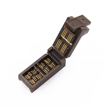 SOT23-6L-1.3 Burn in socket pin pitch 0.95mm IC body size 1.3mm clamshell test programming adapter Kelivn burn in socket SOT23-6L-1.3 Burn in socket pin pitch 0.95mm IC body size 1.3mm clamshell test programming adapter Kelivn burn in socket