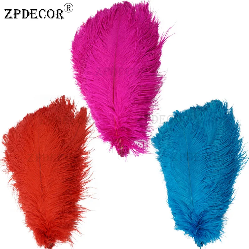 ZPDECOR перо 20 22 дюйма 50 55 см первоклассное страусиное для вечерние и аксессуаров