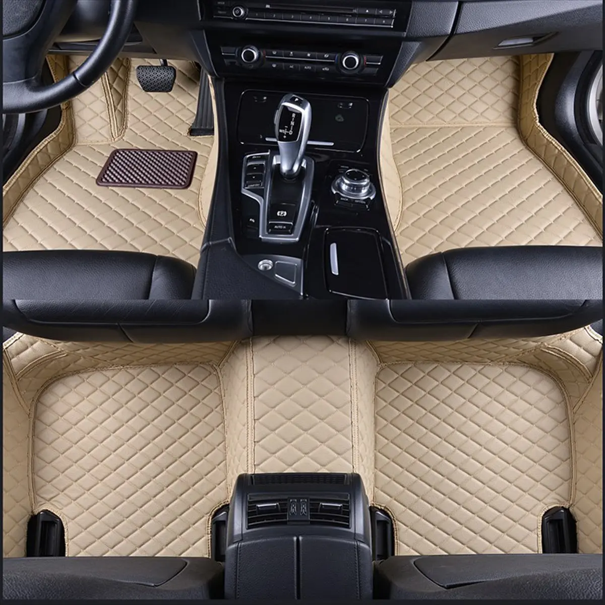 

LHD car Leather floor Foot mat For BMW 3 Series F30 2012 2013 2014 2015 2016 2017 2018 waterproof accessories styling flash mats