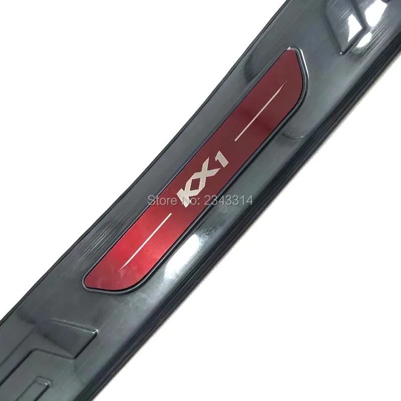 Для Kia Stonic KX1 накладка из нержавеющей стали Накладка на задний бампер накладки на пороги рамка Крышка Аксессуары для стайлинга автомобилей