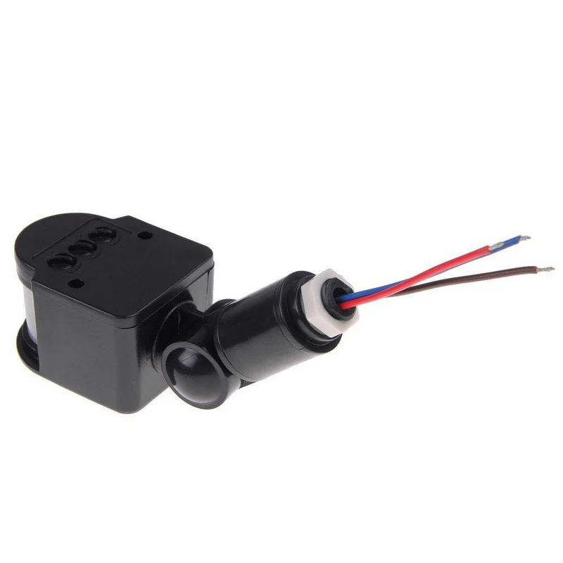 180 Degree Rotated Automatic Infrared PIR Motion Sensor Switch for LED Light AC 90V ~ 240V 3 colors for Outdoor