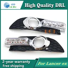 Free shipping !12V 6000k LED DRL Daytime running light case for Mitsubishi Lancer 2009-2014 fog lamp frame Fog light Car styling Free shipping !12V 6000k LED DRL Daytime running light case for Mitsubishi Lancer 2009-2014 fog lamp frame Fog light Car styling