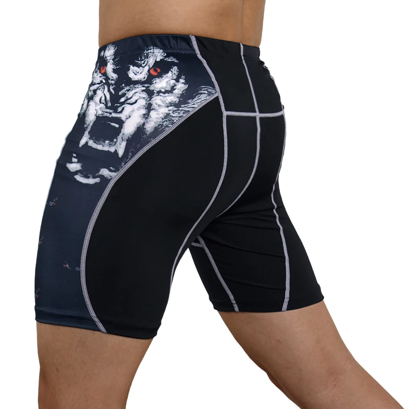 Mens Gym Wear Fitness Training Shorts Men Dry Fit Running Compression Tight Sport Short Pants Crossfit Workout Shorts