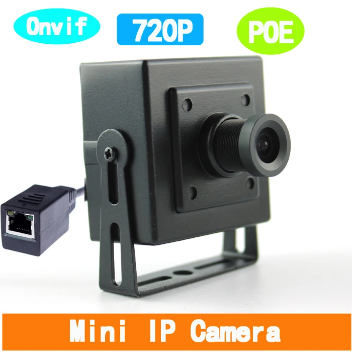 1280 * 720P HD 1.0MP Mini POE IP Camera 3.6mm 1080P Lens Support P2P Smart  Phone View