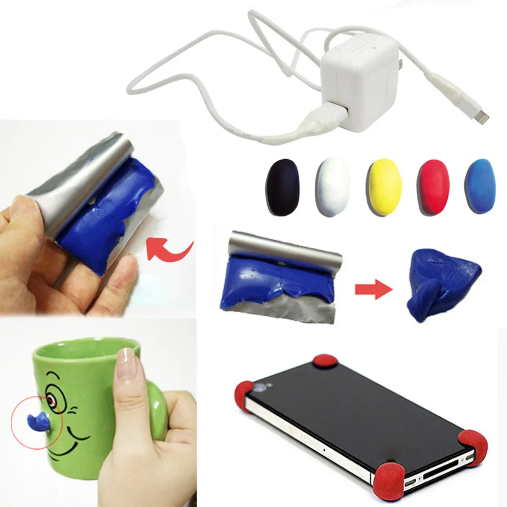

Useful DIY Mouldable Glue Self-setting Repair Stick Fix Silicone Rubber Mud 2018 Dropshipping