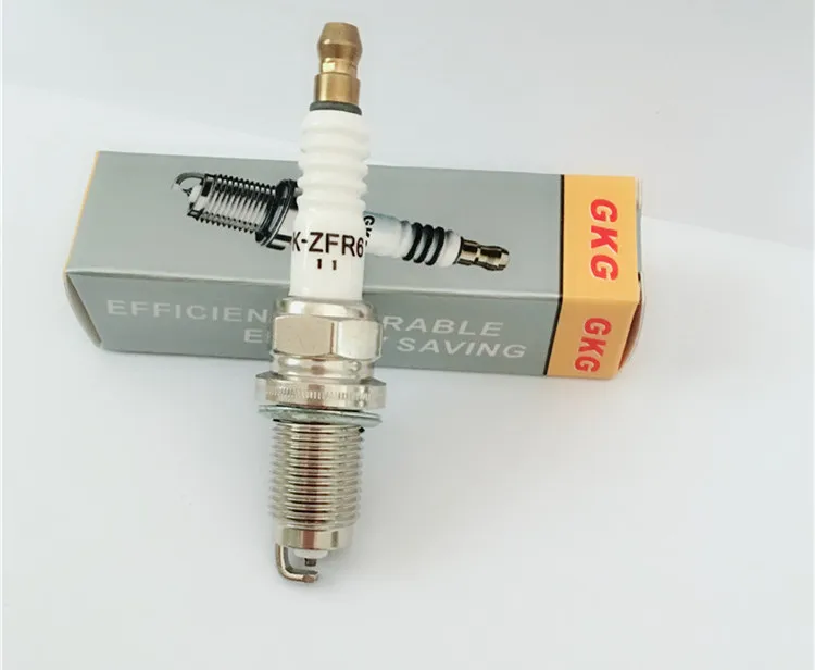 

HOT Nickel GKG Spark Plug K-ZFR6-11 4pcs FOR ZFR6K-11 ZFR6J-11 IK20L KJ20DR-M11 KJ20DRM11 RC8DMC RC9MCC4 K6RDY K6RD