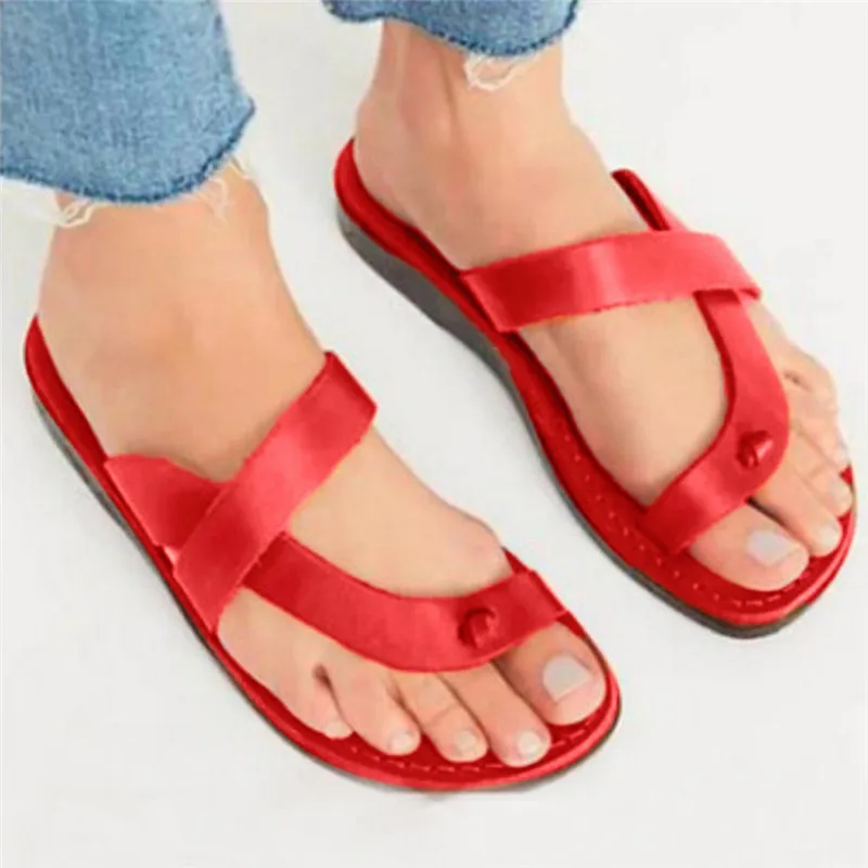 

2019 New Arrivals Summer Women's T-Strap Flat Slippers Women Flip Flops Slides Ayakkabi Tongs Femme Ete Plage Dropshipping 2h