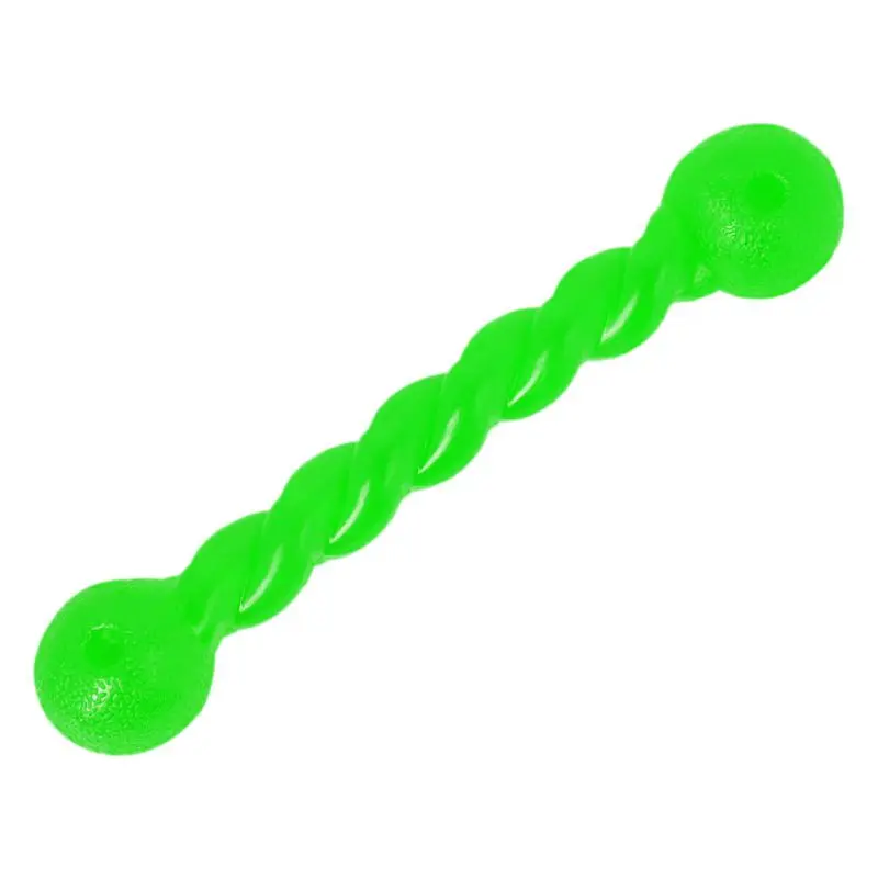 Вращающаяся палочка для питомца собаки жевательная игрушка и тренировочная резиновая интерактивная игрушка-Палочка для щенков аксессуары для собак - Цвет: Зеленый