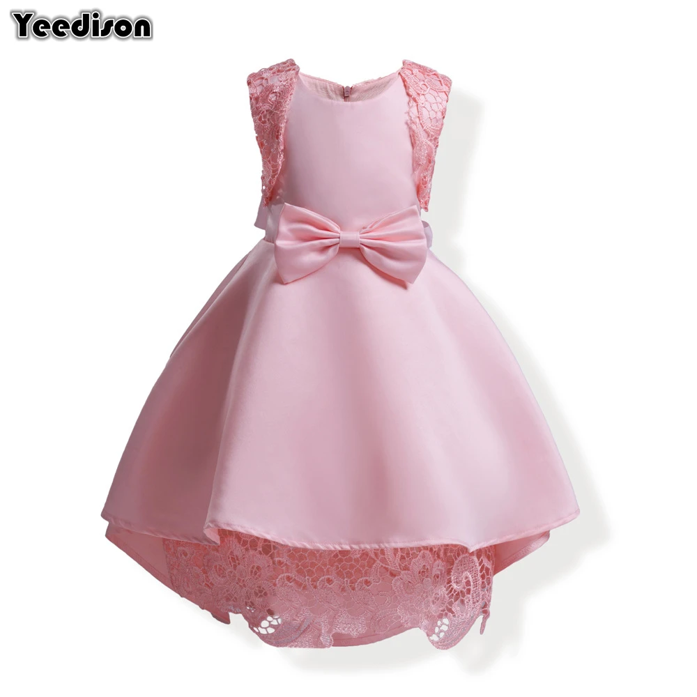 Yeedison Sleeveless Girls Princess Dress New Bow Children Party Dresses For Girls Ball Gown Cute Wedding Girl Kids Costume Dress (1)