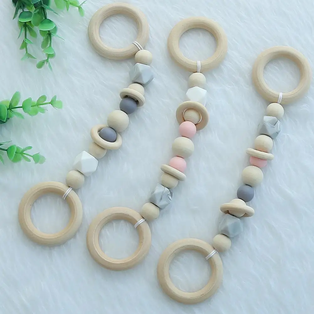

European Household Wood Bead Hanging Ornament Kids Room Wall String Decoration