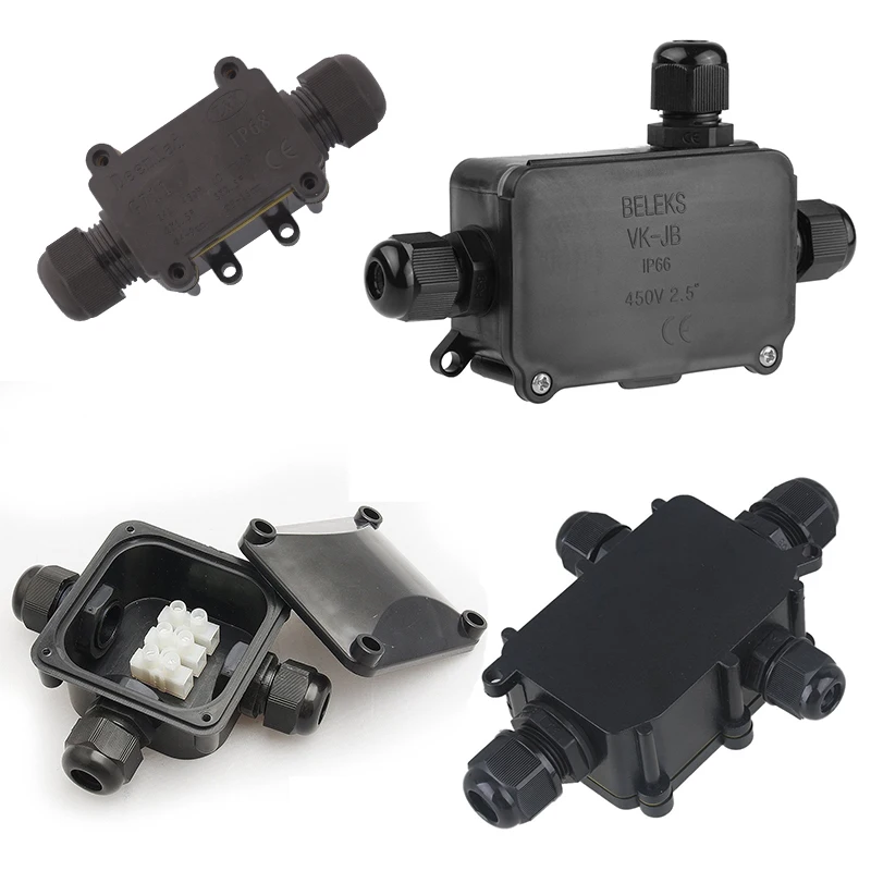 

Junction box cable connector terminal box cable muffle waterproof junction box distribution box socket muffle earth cable IP66