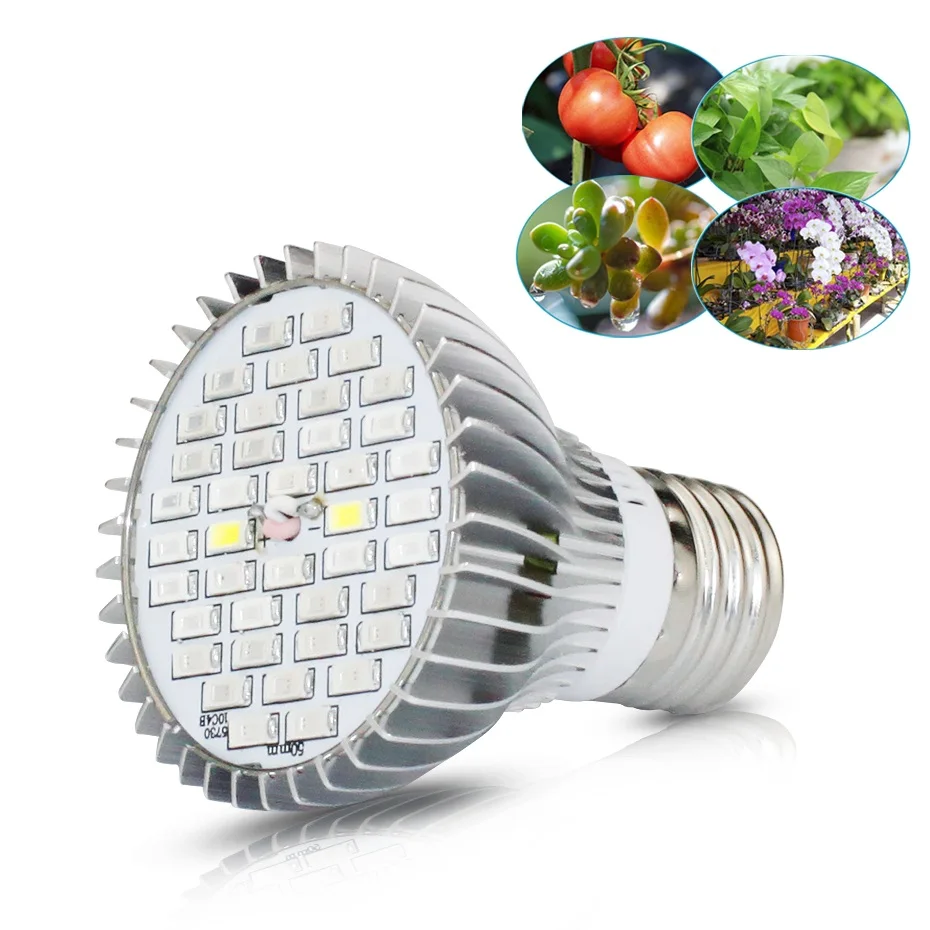 Полный спектр LED Grow Light 10 Вт 30 50 80 Красный Синий УФ светодиодная лампа для растений