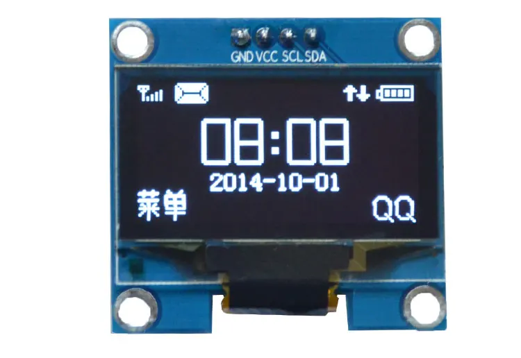 

0.96" yellow blue/white/blue 0.96 inch OLED SSD1306 4pin 128X64 LCD LED Display Module IIC I2C interface 3.3V for Raspberry Pi