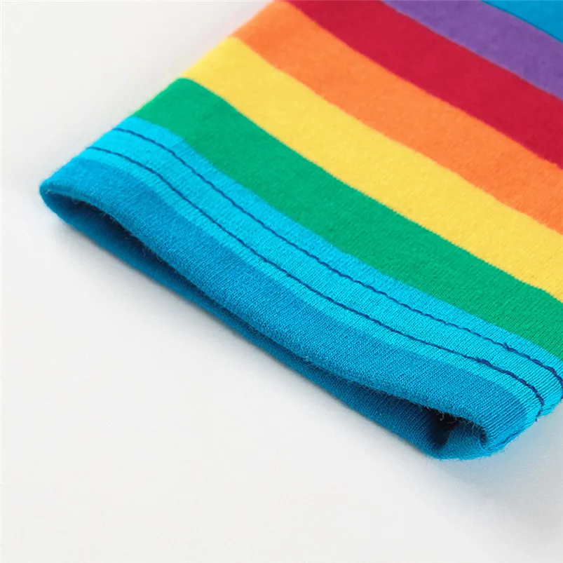 T-shirt Women Fashion Womens Long Sleeves Turtleneck Rainbow Color Zipper Tops T shirt Das Mulheres Dropshipping #F#40AT1307
