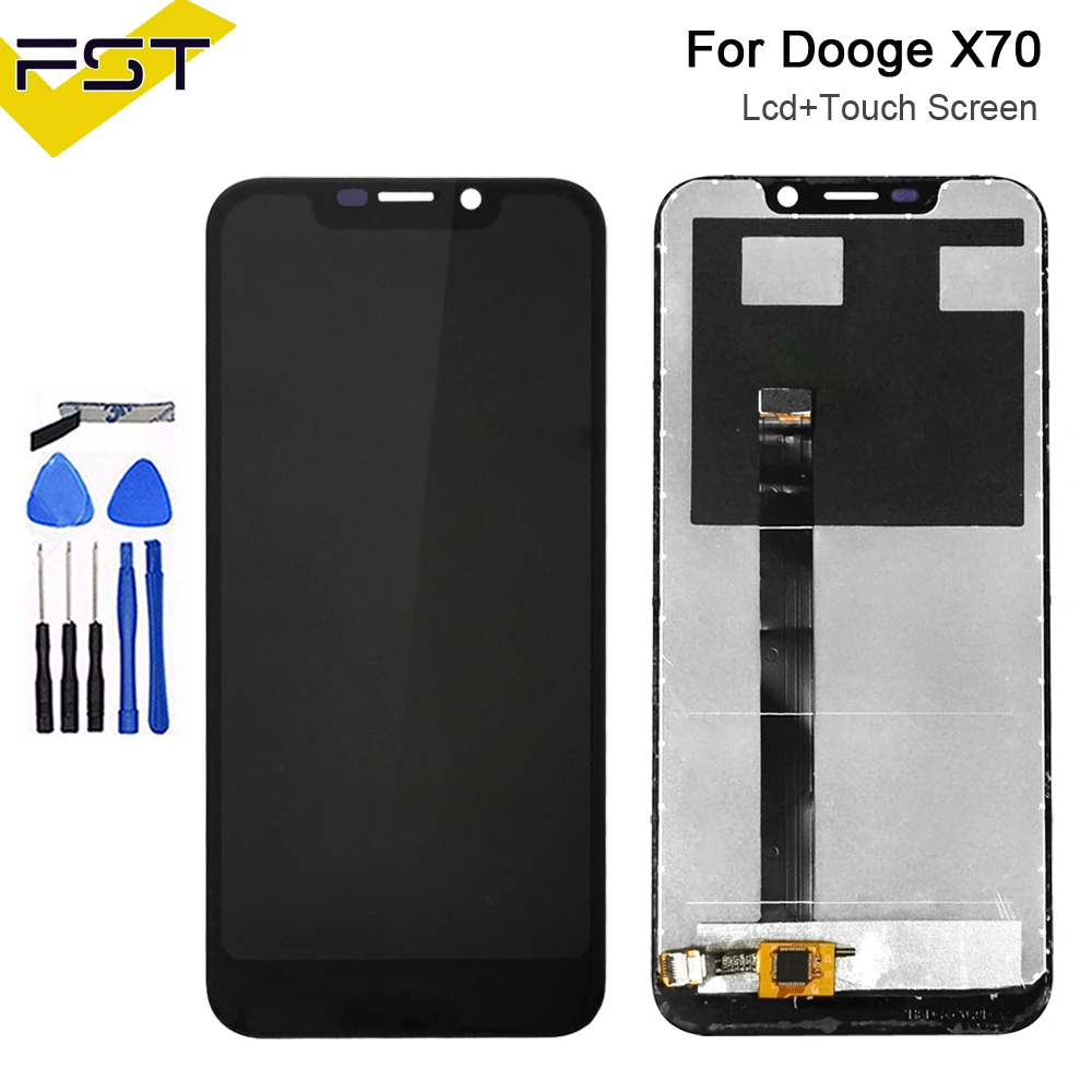 Скидка 5,5 Для Doogee X70 ЖК дисплей + сенсорный экран дигитайзер Запасные части для Doogee X70 аксессуары для телефонов + Инструменты + клей