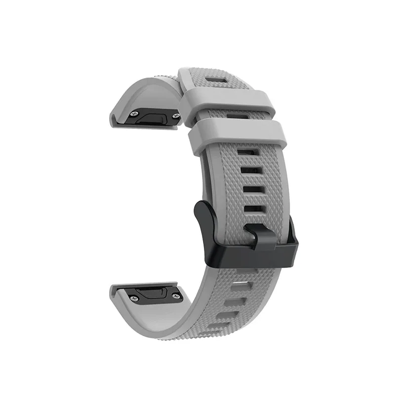 Серый Ремешок для часов Quick Release наручный ремешок для часов Garmin Fenix 5 forerunner 935 gps ремешок для часов Модный спортивный силиконовый браслет - Цвет: Серый