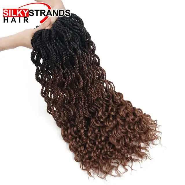 Silky Strands Curly Senegalese Twist Crochet Braiding Synthetic