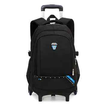 

Children Trolley School Bags kids Trolley Backpack Travel Luggage Backpack with Wheels Rolling Backpack For Boys Girls