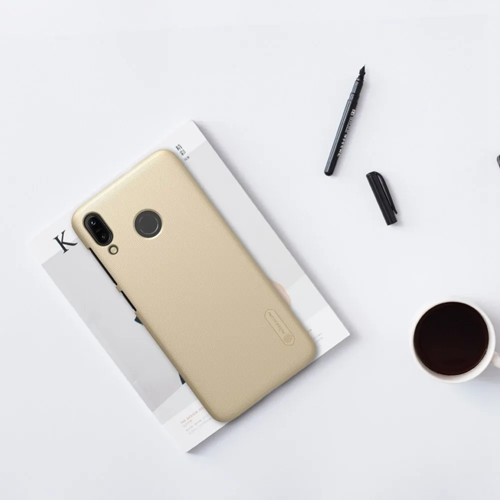 В наличии черный оригинальный матовый чехол NILLKIN для asus Zenfone Max ZB555KL жесткая задняя