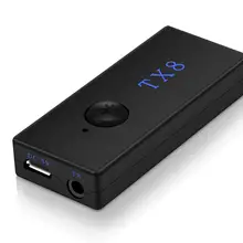 AUX 3,5 мм Bluetooth передатчик беспроводной стерео музыка аудио передатчик адаптер для ТВ наушников ПК ноутбук планшет