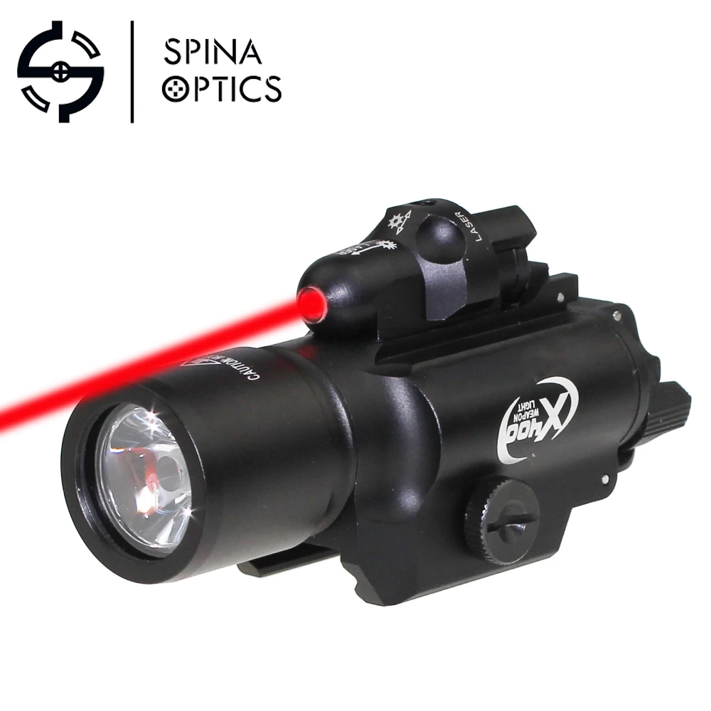 Vermelho para Pistola de Caça Luz com Mira Hungting Lanterna Tática Luz Arma Laser Rifle sf X400 X400u Led