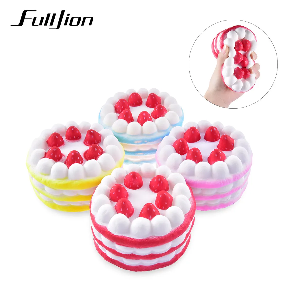 Fulljion Fun Antistress Squishy Cake Novelty Gag Toys Funny Squishes Gadget Stress Relief Practical Jokes Toys
