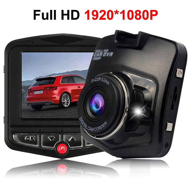 Dashcam Автомобильный видеорегистратор Full HD 1080P g сенсор ночное видение