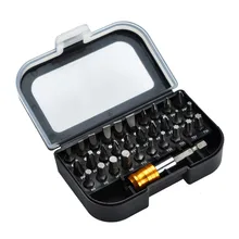 31 шт. Набор отверток(30 наиболее часто используемых отверток бит+ 1 быстросъемный шестигранный патрон удлинитель адаптера