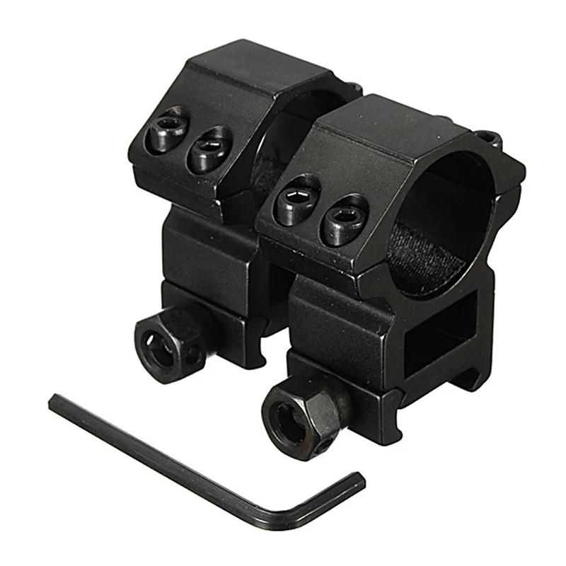 

Hunting Accessories 25.4mm Aperture Scope Ring High Profile Fit for 20mm Card Slot Rail Mount Flashlight Mounts High Quality