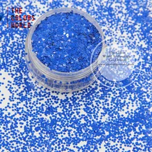 TCH310 1,0 мм Размер 040 устойчив к растворителям мате цвета Шестигранная форма блеск для лака для ногтей, дизайна ногтей или других темно-синих