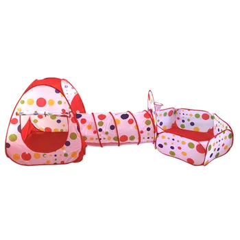 

Portable Pool Tube Teepee 3pc Children Play Tent Children Tunnel Tents Ocean Balls Pool Pit Kids Play House Tent Crawling