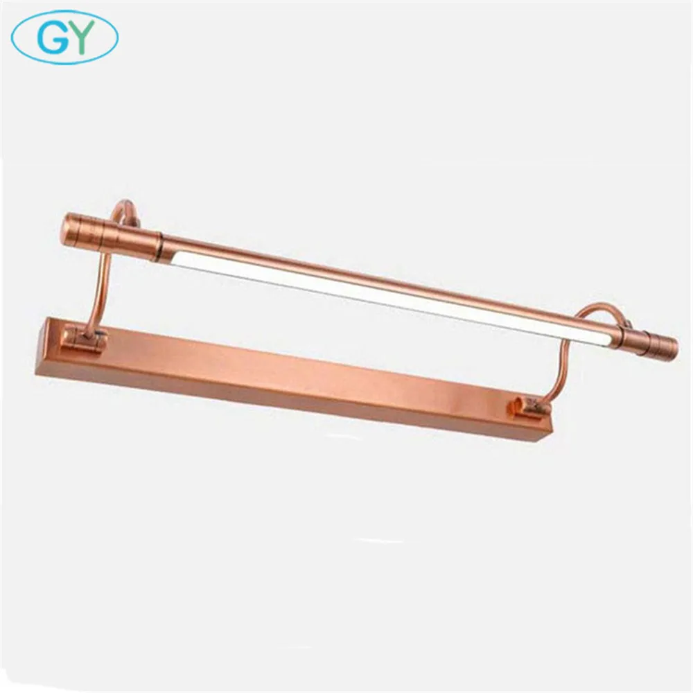 

Novelty lighting Vintage Red Bronze LED front mirror light bathroom cabinet dressing table kitchen lamps two arm 6W/10W fixture