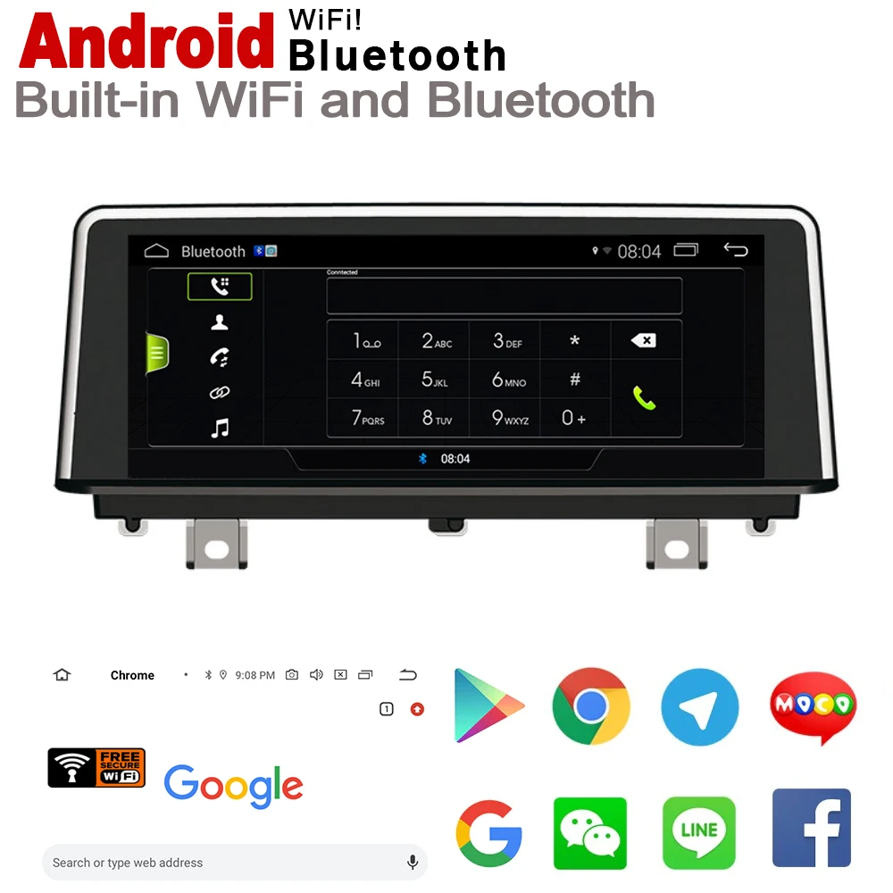 Cheap Android Car radio GPS multimedia player For BMW M4 F82 F83 2017~2018 EVO Navigation original style WiFi BT 2GB+16GB HD screen 2