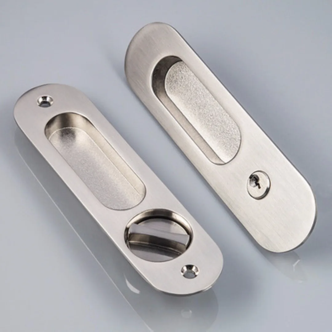 High Quality Recessed Invisible Handle Door Cabinet  Lever Mortise Lock Bathroom Kitchen Balcony Sliding Door Lock Mayitr