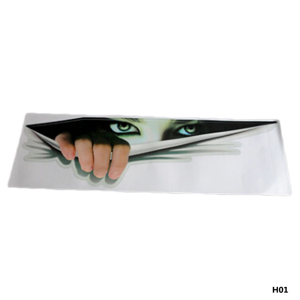 

2018 New 40*12cm Lifelike 3D Eyes Peeking Monster Waterproof Fashion Car Sticker Car Styling For All Cars Accessories