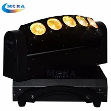 8 шт./лот 5x10 Вт стойка со светодиодными прожекторами движущаяся головка 5x10 Вт RGBW 4в1 светодиодный движущийся паук дя головы свет 5 глаз свет