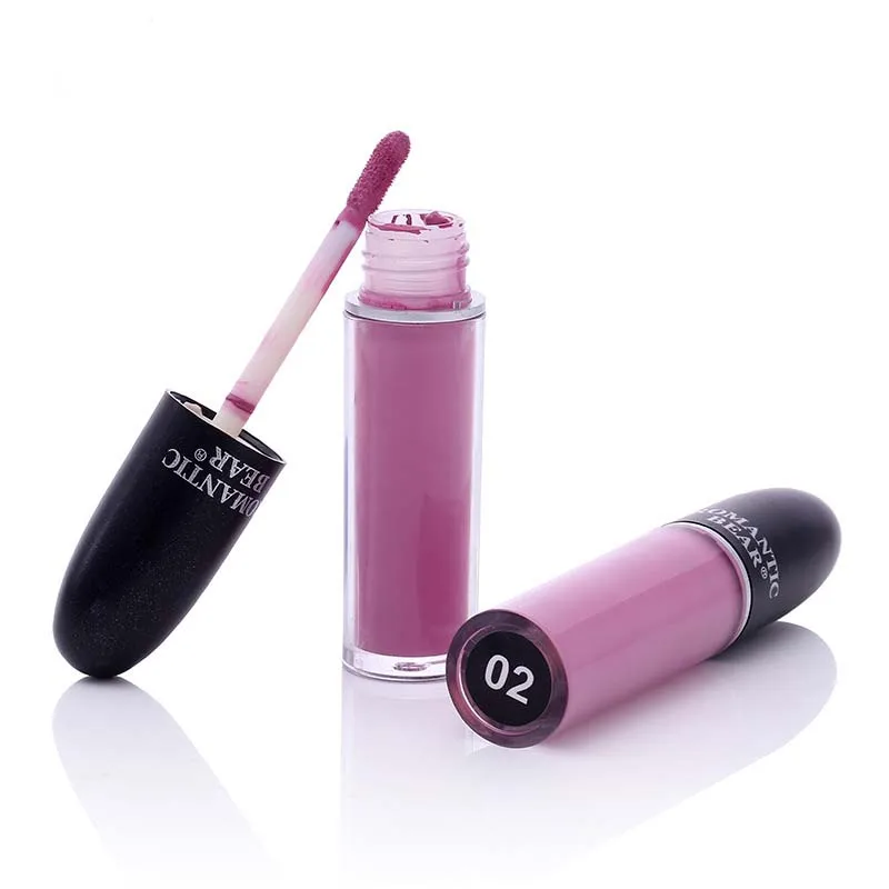 

Romantic Bear Waterproof Lip Gloss 12 Matte colors Long Lasting Moisturizer Liquid Lipsticks Brand new in box 96pcs=4 boxes DHL