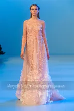2016 Elie Saab Design Abendkleid Wunderschöne Blumen Perlen Luxus Kleider Cocktail Party Heißer Verkauf Robe De Soiree MY1019-22