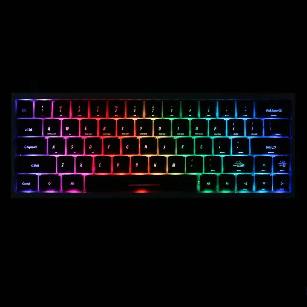 

KBDfans 64 keys abs material oem profile keycaps Backlit Keycaps 1.75 shift