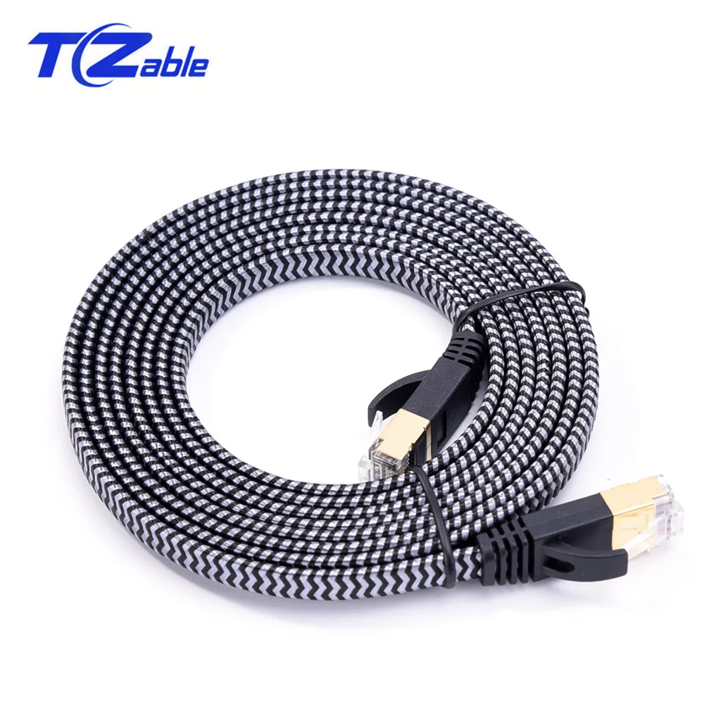 Сетевой кабель Rj45 CAT7 5 шт. 10 Гбит/с разъем 8p8c RJ45 Интернет для компьютера