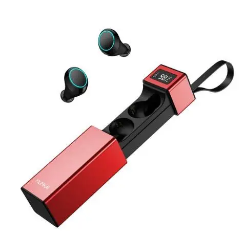 Оригинальные беспроводные наушники Bluetooth 5,0 IPX7 водонепроницаемые Hi-Fi стерео наушники спортивные беспроводные Bluetooth наушники Прямая поставка - Цвет: Красный