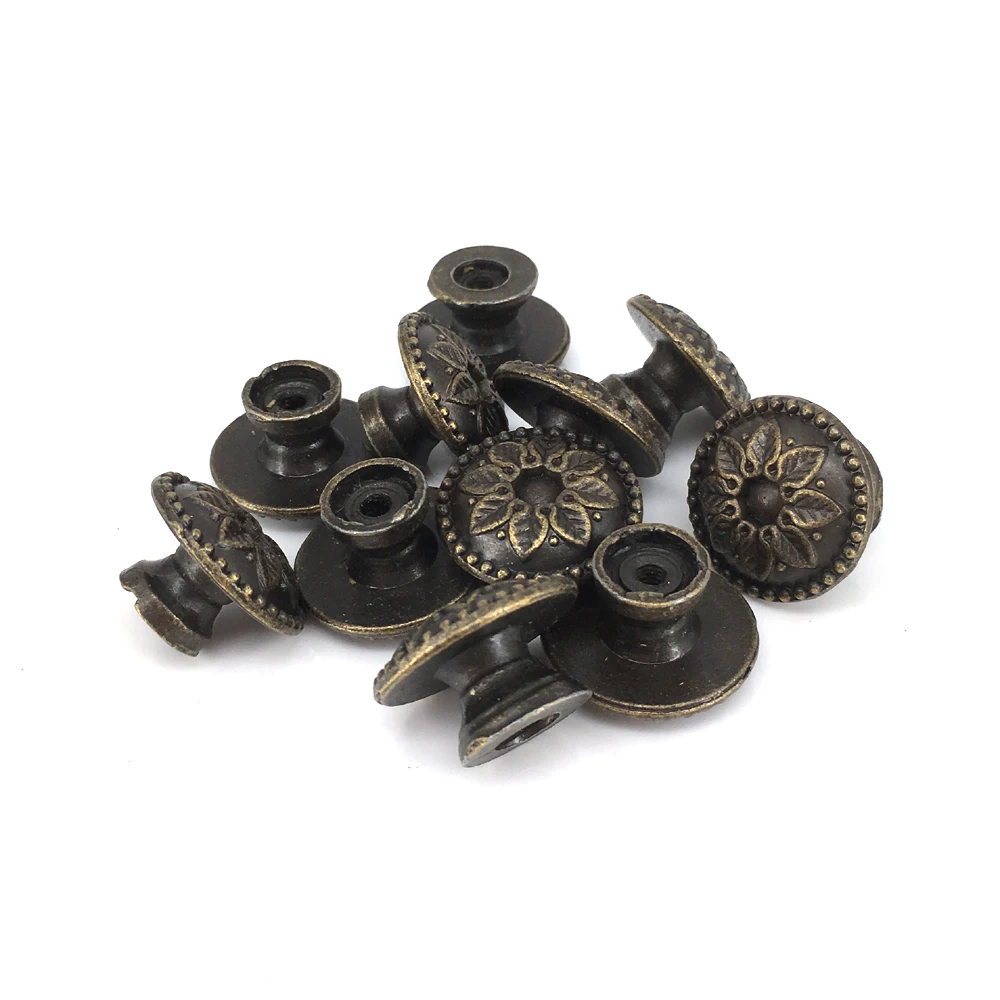 12pcs Decorative Vintage Small Round Flower Single Hole