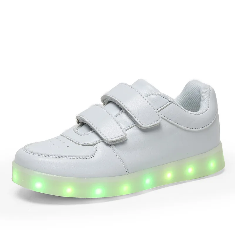 Loop de Carregamento Sapatos das Meninas dos Meninos Sapatos de Flash Kashiluo Crianças Levaram Sapatos Sneakers Crianças Gancho Usb Moda Luminosa Brilhante 23 High Quality fashion shoes girls