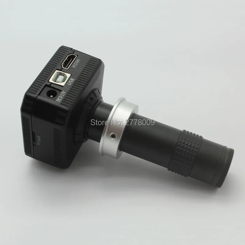 20MP 1080 p 60FPS Industriële Microscoop Camera HDMI USB Uitgang TF Card Opslag Video + 5X-100X Hoge Vision Hoge Afstand lens