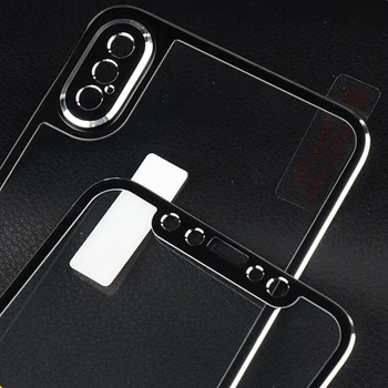 

Sinzean 100PCS 3D Titanium Alloy edge For iphone X/XS/XS MAX/XR front & back 3D Full covered Tempered Glass screen protector