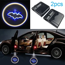 2 шт. Автомобильный Дверной светильник, беспроводной проектор с логотипом Бэтмена, светодиодный лазерный светильник, светильник-призрак для BMW, Mercedes, Audi, Honda, Toyota
