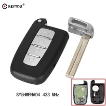KEYYOU, умный пульт дистанционного управления, брелок без ключа, 4 кнопки 433 МГц с чипом ID46 для hyundai I30 IX35 SY5HMFNA04