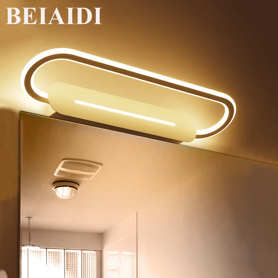 BEIAIDI 46CM 17W Rotatable Acrylic Bathroom Mirror Light Luxury Bedroom Toilet Mirror Lamp Anti-fog Acrylic Make-up Mirror Light
