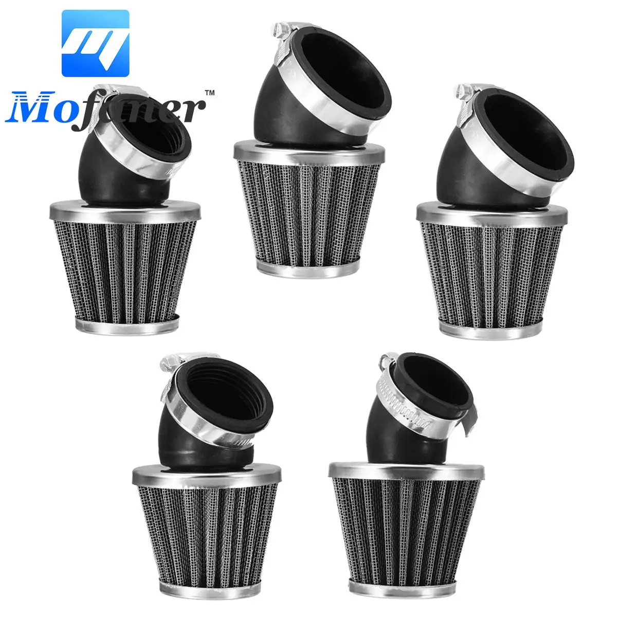 Мотоцикл воздушный фильтр черный подходит для 50 110 125 140CC Пит Байк Мотоцикл ATV Скутер